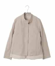 R6UAE40540 HIROKO BIS(小さいサイズ)(メゾン ドゥ サンク) 【小さいサイズ】レイヤード風ツイルダウンコート ベージュ