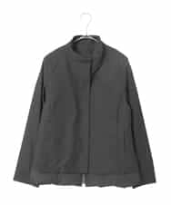 R6UAE40540 HIROKO BIS(小さいサイズ)(メゾン ドゥ サンク) 【小さいサイズ】レイヤード風ツイルダウンコート ブラック