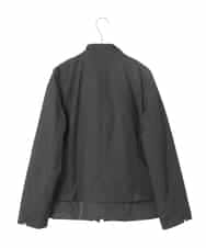 R6UAE40540 HIROKO BIS(小さいサイズ)(メゾン ドゥ サンク) 【小さいサイズ】レイヤード風ツイルダウンコート ブラック