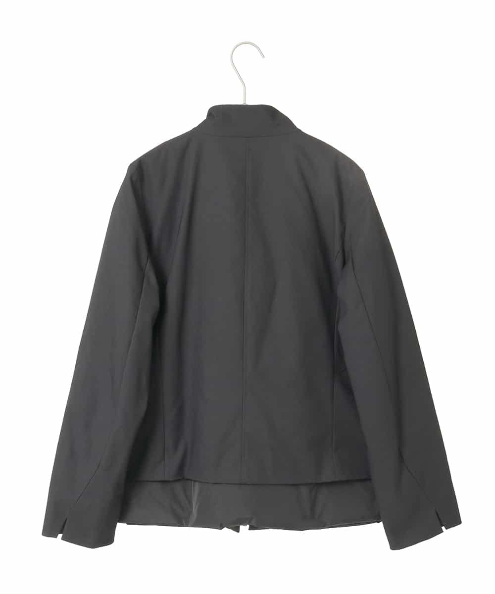 R6UAE40540 HIROKO BIS(小さいサイズ)(メゾン ドゥ サンク) 【小さいサイズ】レイヤード風ツイルダウンコート ブラック