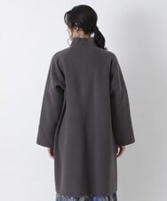 R6UAS02660 HIROKO BIS(小さいサイズ)(メゾン ドゥ サンク) 【小さいサイズ】ハイネックコート ダークグレー