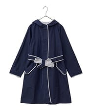 R6UDA02590 HIROKO BIS(小さいサイズ)(メゾン ドゥ サンク) 【小さいサイズ】リバーシブルタフタスプリングコート ネイビー/グレー