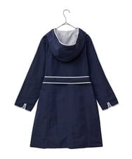 R6UDA02590 HIROKO BIS(小さいサイズ)(メゾン ドゥ サンク) 【小さいサイズ】リバーシブルタフタスプリングコート ネイビー/グレー