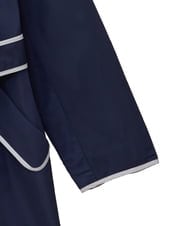 R6UDA02590 HIROKO BIS(小さいサイズ)(メゾン ドゥ サンク) 【小さいサイズ】リバーシブルタフタスプリングコート ネイビー/グレー