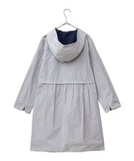 R6UDA02590 HIROKO BIS(小さいサイズ)(メゾン ドゥ サンク) 【小さいサイズ】リバーシブルタフタスプリングコート ネイビー/グレー