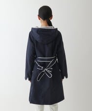 R6UDA02590 HIROKO BIS(小さいサイズ)(メゾン ドゥ サンク) 【小さいサイズ】リバーシブルタフタスプリングコート ネイビー/グレー