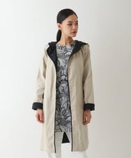 R6UDA02590 HIROKO BIS(小さいサイズ)(メゾン ドゥ サンク) 【小さいサイズ】リバーシブルタフタスプリングコート ベージュ/ブラック