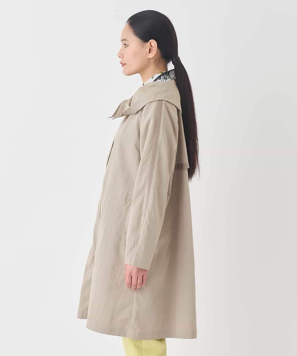 R6UDD60430 HIROKO BIS(小さいサイズ)(メゾン ドゥ サンク) 【小さいサイズ】ビッグカラーテントラインコート ベージュ
