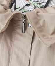 R6UDD60430 HIROKO BIS(小さいサイズ)(メゾン ドゥ サンク) 【小さいサイズ】ビッグカラーテントラインコート ベージュ