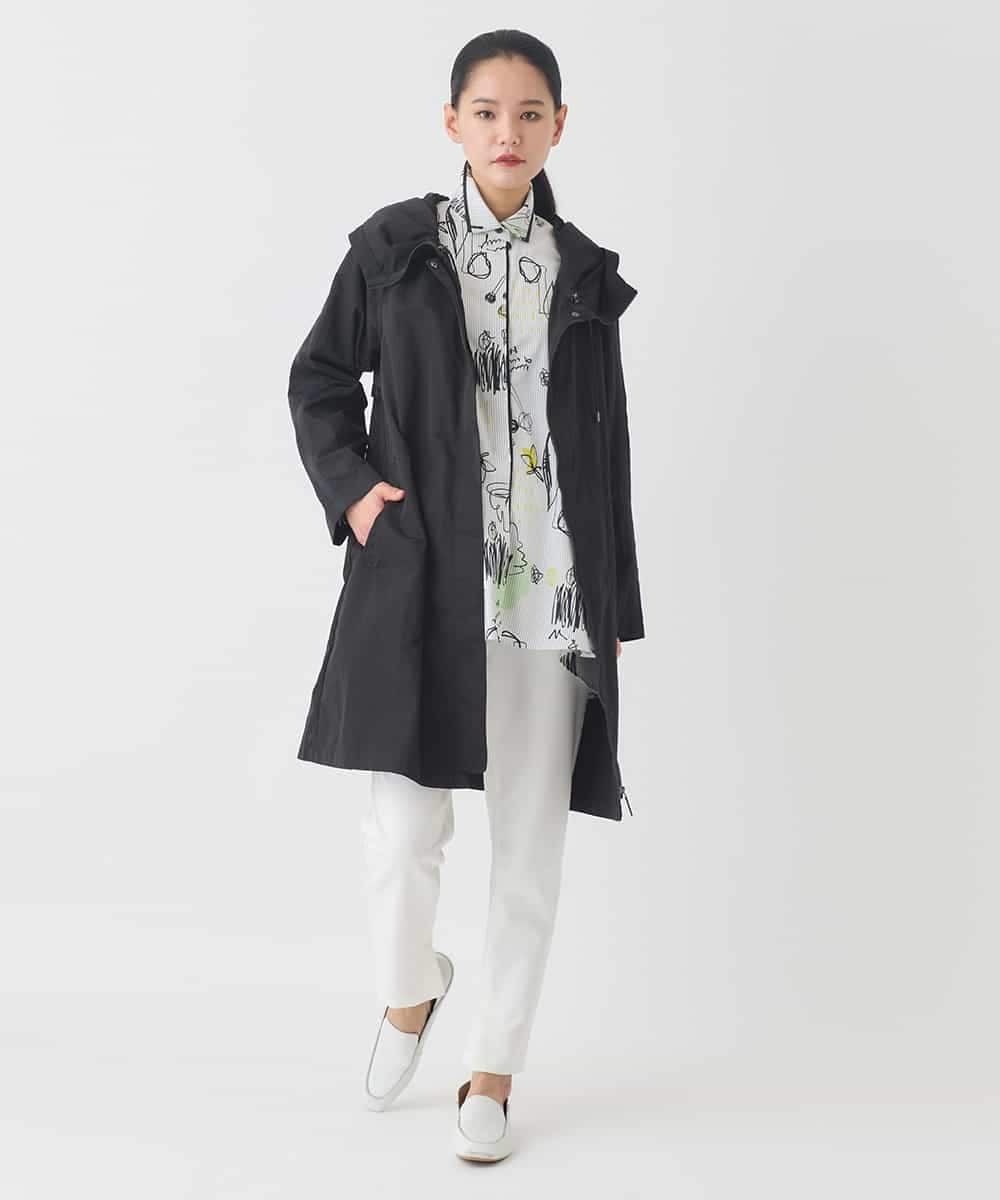 R6UDD60430 HIROKO BIS(小さいサイズ)(メゾン ドゥ サンク) 【小さいサイズ】ビッグカラーテントラインコート ベージュ