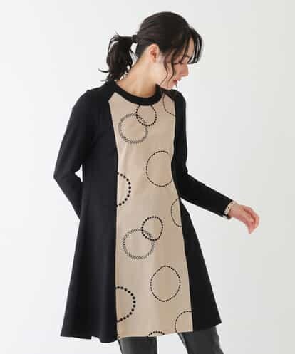 RBBAU25330 HIROKO BIS 【洗える】サークル刺繍デザインチュニック