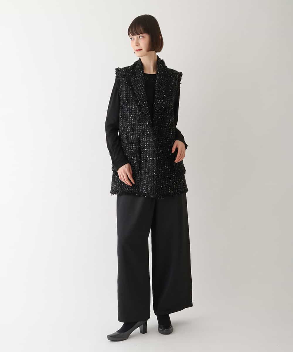 【DKNY】ライナーベスト付き コートジャケット 別布羊革 XL 大きいサイズ