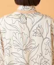 RBBED55290 HIROKO BIS(ヒロコ ビス) ボタニカルモチーフプルオーバーブラウス アイボリー