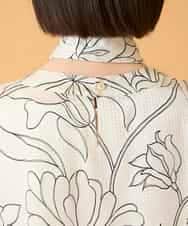 RBBED55290 HIROKO BIS(ヒロコ ビス) ボタニカルモチーフプルオーバーブラウス アイボリー