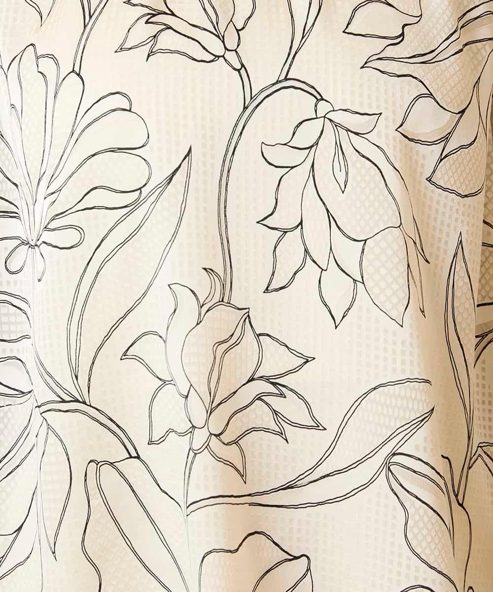 RBBED55290 HIROKO BIS(ヒロコ ビス) ボタニカルモチーフプルオーバーブラウス アイボリー