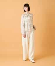 RBBED55290 HIROKO BIS(ヒロコ ビス) ボタニカルモチーフプルオーバーブラウス アイボリー