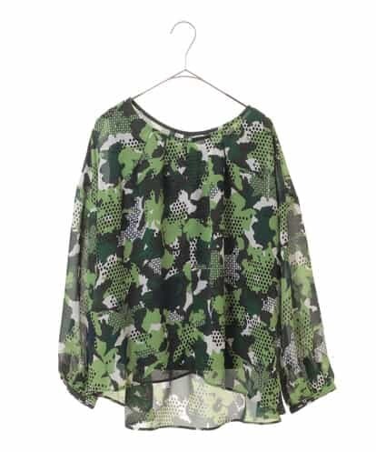 RBBEI01210 HIROKO BIS 【洗濯機で洗える】花柄シフォンブラウス