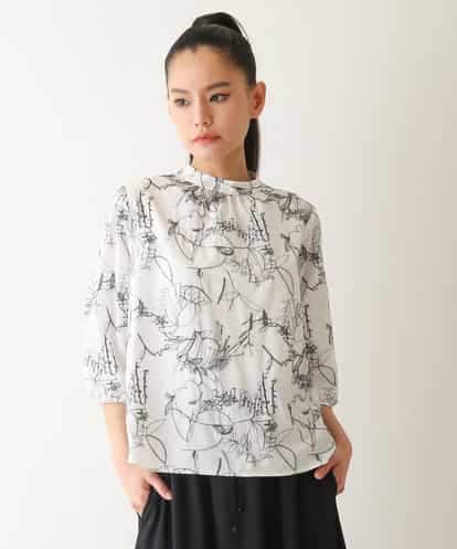 RBBFB30290 HIROKO BIS 線描き刺繍デザインブラウス /洗える