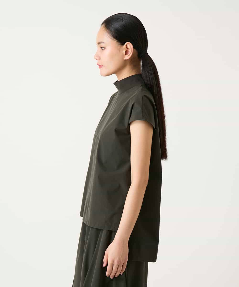 RBBFD10210 HIROKO BIS(ヒロコ ビス) リブネックフレンチスリーブカットソー カーキ