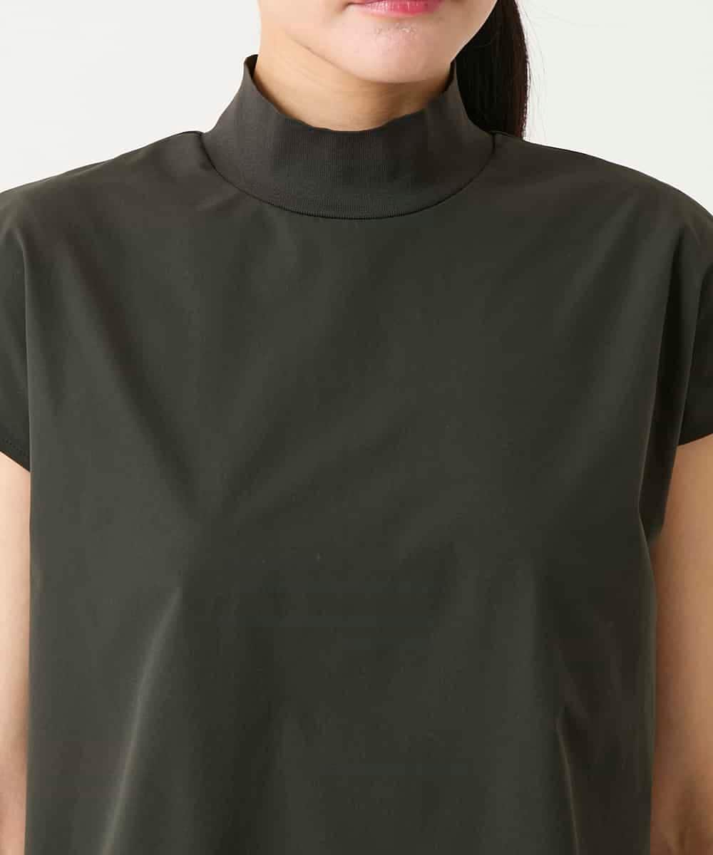 RBBFD10210 HIROKO BIS(ヒロコ ビス) リブネックフレンチスリーブカットソー カーキ