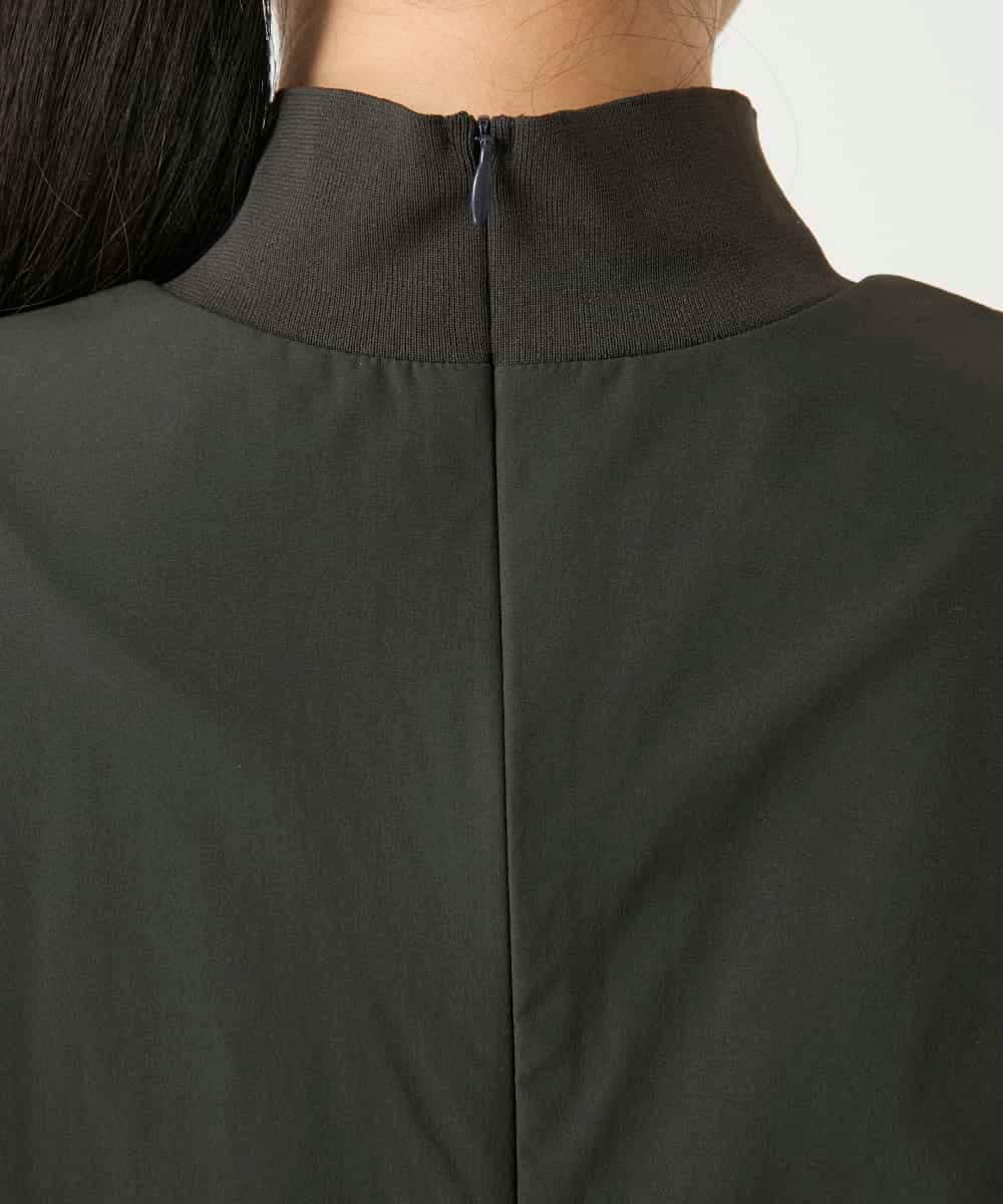 RBBFD10210 HIROKO BIS(ヒロコ ビス) リブネックフレンチスリーブカットソー カーキ