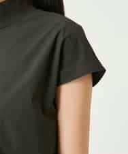 RBBFD10210 HIROKO BIS(ヒロコ ビス) リブネックフレンチスリーブカットソー カーキ