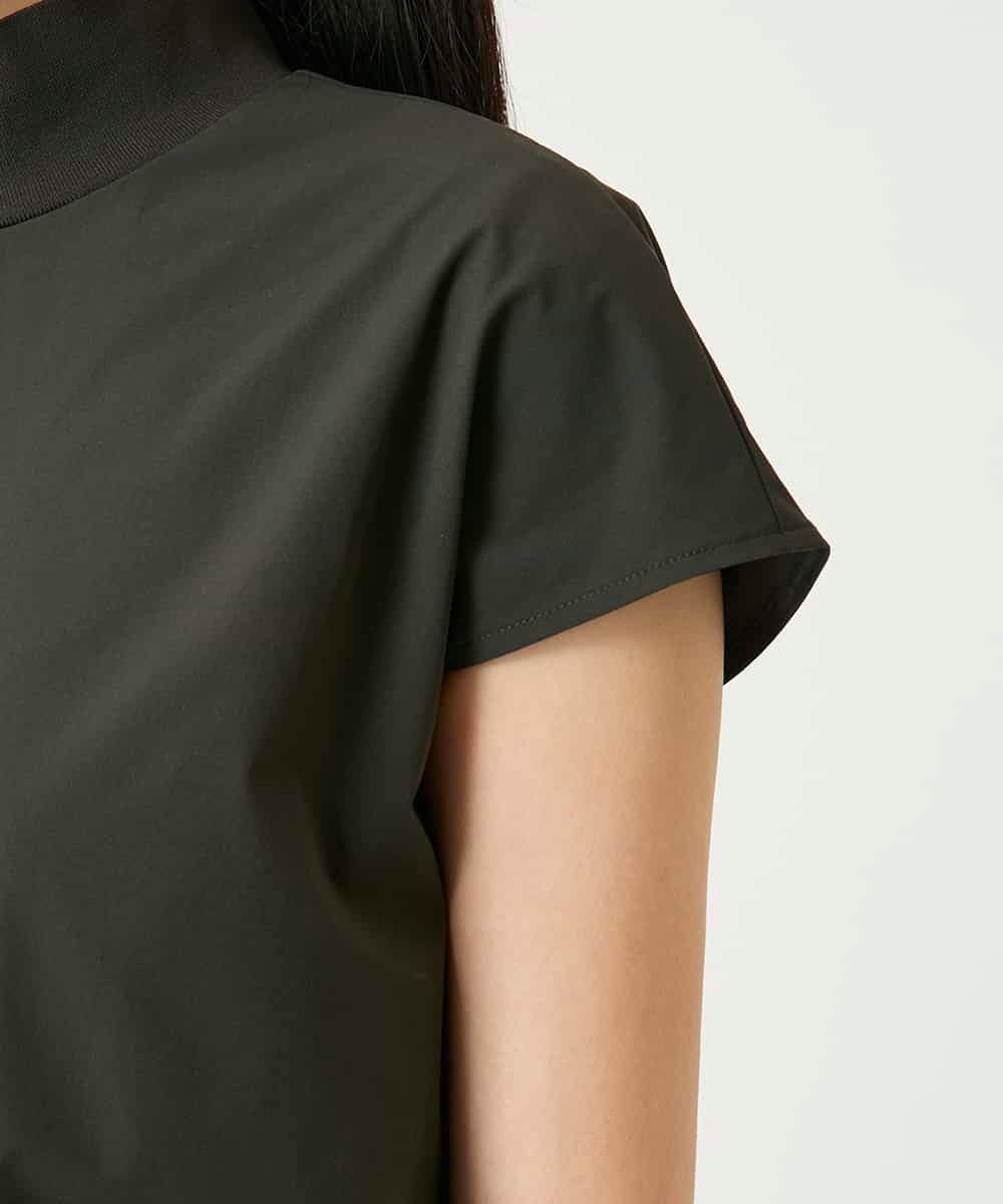 RBBFD10210 HIROKO BIS(ヒロコ ビス) リブネックフレンチスリーブカットソー カーキ