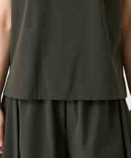 RBBFD10210 HIROKO BIS(ヒロコ ビス) リブネックフレンチスリーブカットソー カーキ