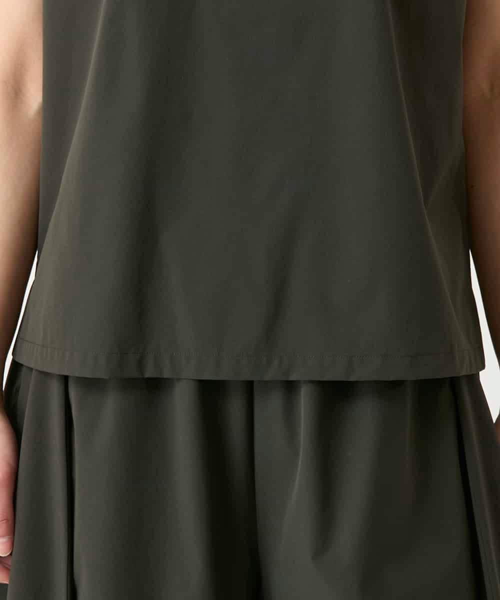 RBBFD10210 HIROKO BIS(ヒロコ ビス) リブネックフレンチスリーブカットソー カーキ