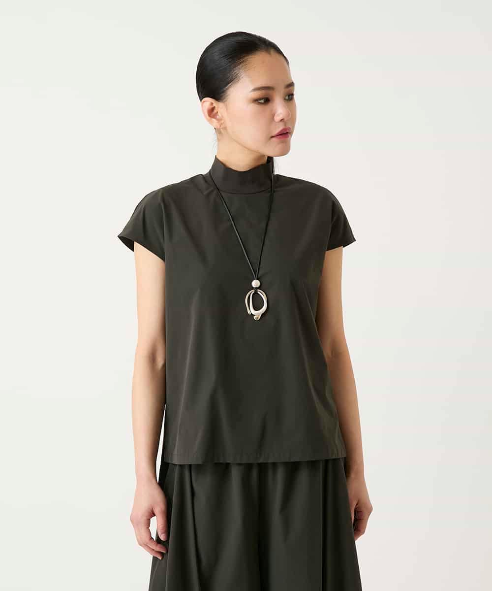 RBBFD10210 HIROKO BIS(ヒロコ ビス) リブネックフレンチスリーブカットソー カーキ