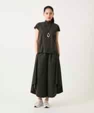 RBBFD10210 HIROKO BIS(ヒロコ ビス) リブネックフレンチスリーブカットソー カーキ