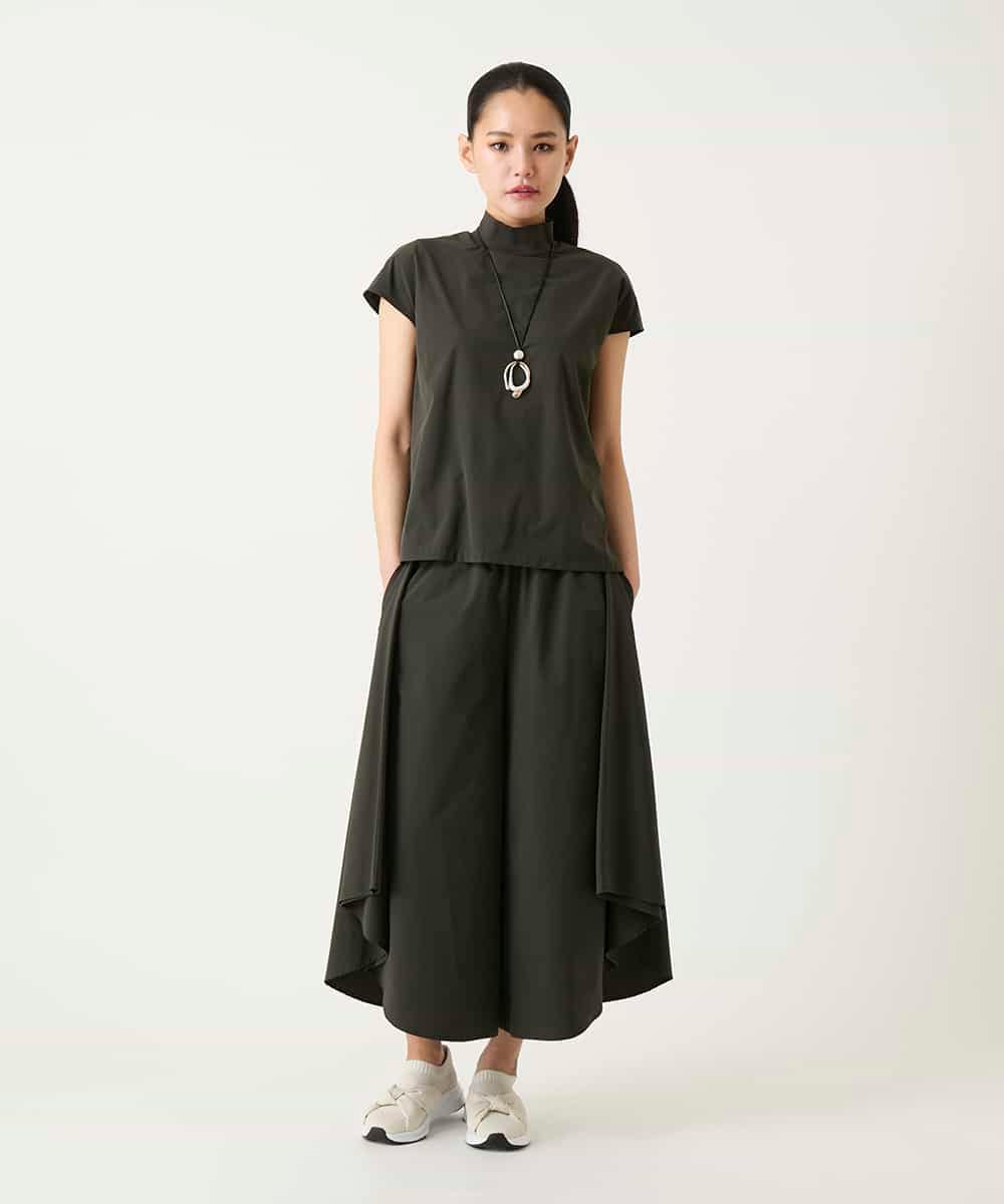 RBBFD10210 HIROKO BIS(ヒロコ ビス) リブネックフレンチスリーブカットソー カーキ