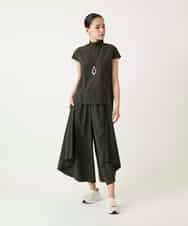 RBBFD10210 HIROKO BIS(ヒロコ ビス) リブネックフレンチスリーブカットソー カーキ