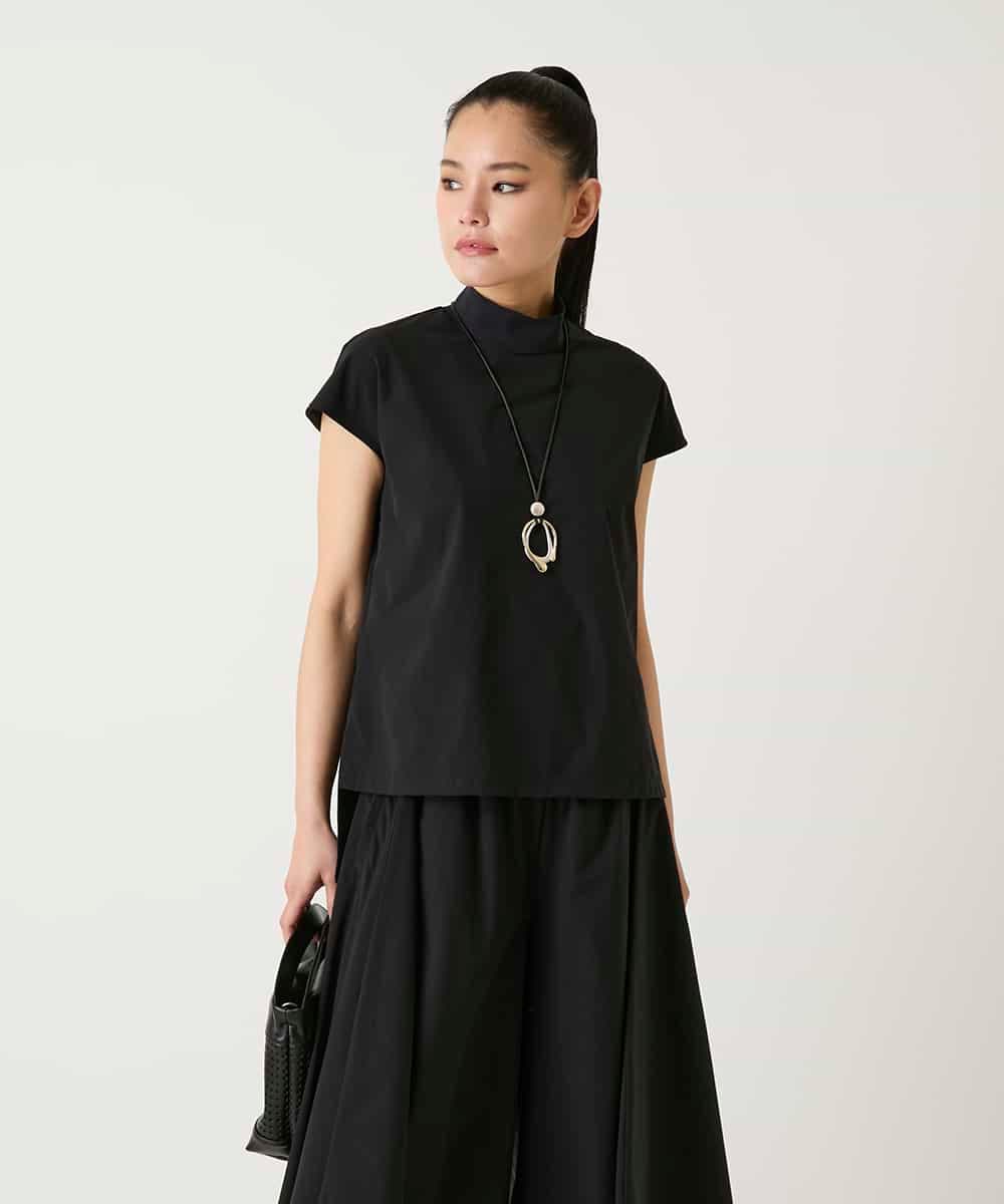 RBBFD10210 HIROKO BIS(ヒロコ ビス) リブネックフレンチスリーブカットソー カーキ