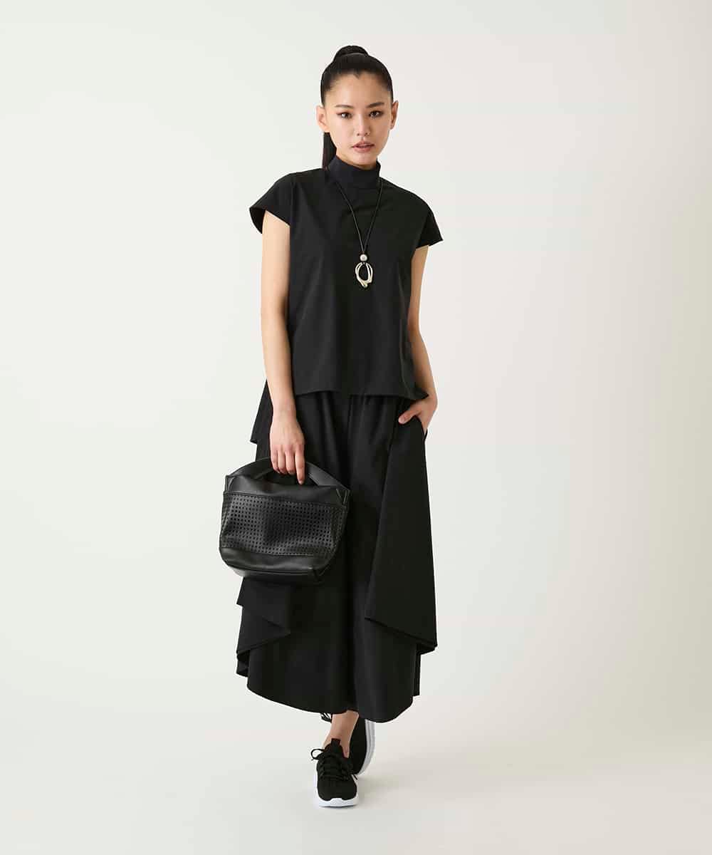 RBBFD10210 HIROKO BIS(ヒロコ ビス) リブネックフレンチスリーブカットソー カーキ