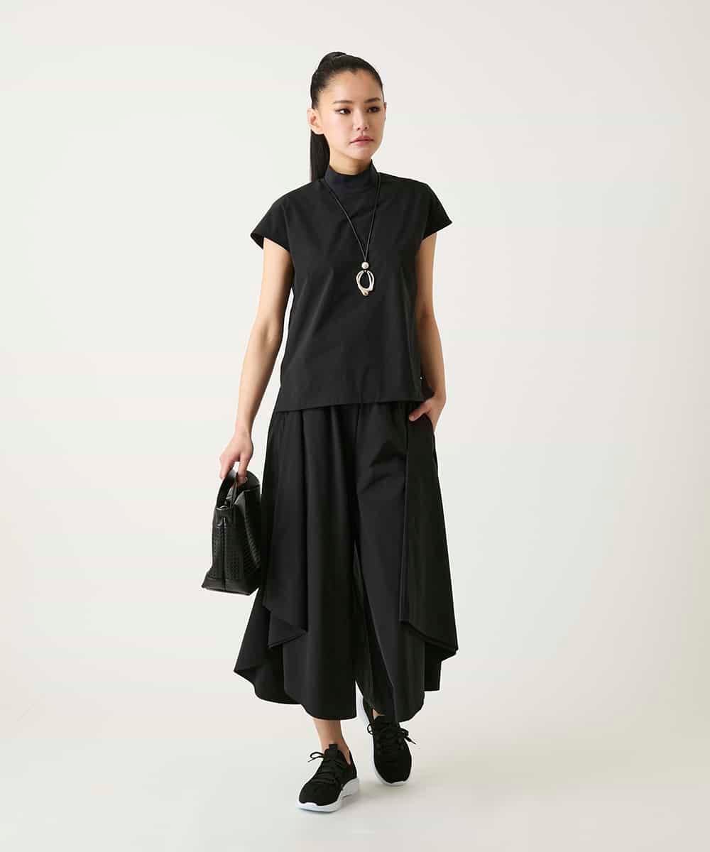 RBBFD10210 HIROKO BIS(ヒロコ ビス) リブネックフレンチスリーブカットソー カーキ