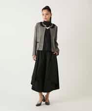 RBBFD10210 HIROKO BIS(ヒロコ ビス) リブネックフレンチスリーブカットソー カーキ