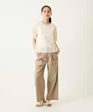 RBBFD33270 HIROKO BIS(ヒロコ ビス) アイレット刺繍タックヘムブラウス アイボリー