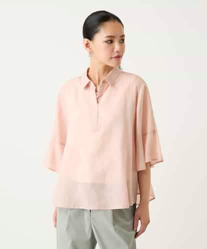 RBBFD45180  フレアスリーブ麻ブラウス