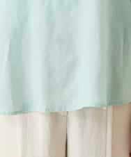 RBBFD45180 HIROKO BIS(ヒロコ ビス) フレアスリーブ麻ブラウス グリーン