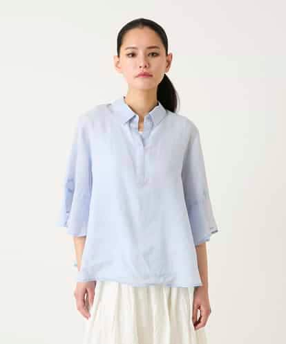 RBBFD45180 HIROKO BIS フレアスリーブ麻ブラウス