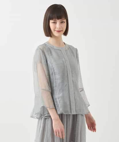 RBBGA30390 HIROKO BIS ドットジャカードシアーブラウス