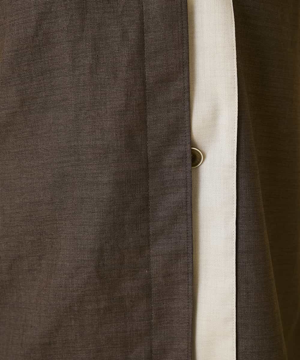 RBBGE11260 HIROKO BIS(ヒロコ ビス) 【先行予約】カラーブロックデザインブラウス ブラウン