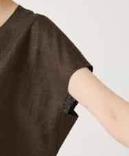 RBBGE11260 HIROKO BIS(ヒロコ ビス) カラーブロックデザインブラウス ブラウン