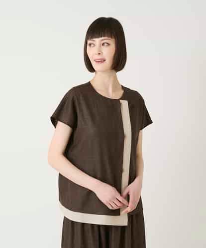 RBBGE11260  カラーブロックデザインブラウス