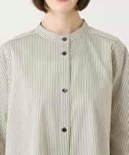 RBBGE28260 HIROKO BIS(ヒロコ ビス) ストライプリネンタッチブラウス ベージュ