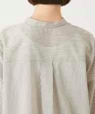 RBBGE28260 HIROKO BIS(ヒロコ ビス) ストライプリネンタッチブラウス ベージュ
