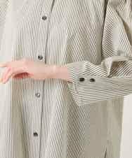 RBBGE28260 HIROKO BIS(ヒロコ ビス) ストライプリネンタッチブラウス ベージュ