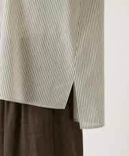 RBBGE28260 HIROKO BIS(ヒロコ ビス) ストライプリネンタッチブラウス ベージュ