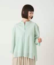 RBBGE28260 HIROKO BIS(ヒロコ ビス) ストライプリネンタッチブラウス ベージュ